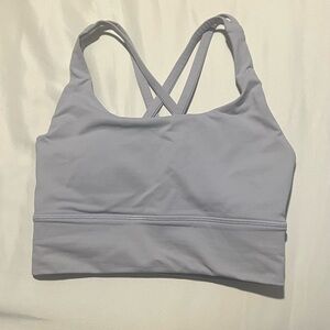 Lululemon Athletica Energy Longline Sinatra Blue Sports Bra